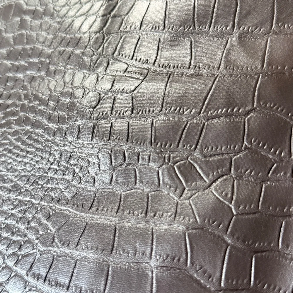 The Frankie Shop Dark Brown Croc Textured Mini Skirt XS - Picture 9 of 9